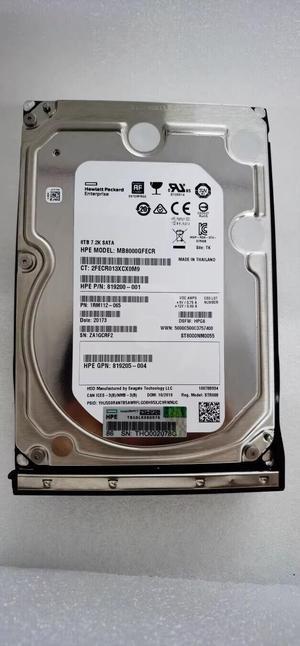 HPE 8TB SATA 6G 861594-B21 MIDLINE 7.2K 3.5 SC HELIUM 512E DS FIRMWAR 861609-001