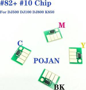 4color x Ink Cartridges chip Fit for HP Designjet 500 800 100 110 HP10 HP82