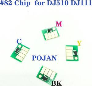 4Chip x Ink Cartridges chip Fit for HP Designjet 510 111 HP82 INK CMYK CH565A