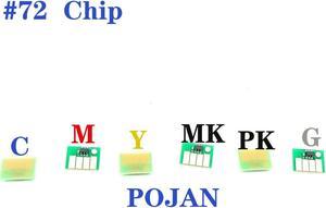 6Chip x HP72 Ink Cartridge chip Fit for HP DJ T610 T770 T790 T795 T1200 T1300