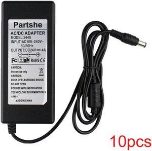 10pcs AC/DC Adapter for Zebra GK420d GK420t GX420d GX420t Power Supply 24V 4A