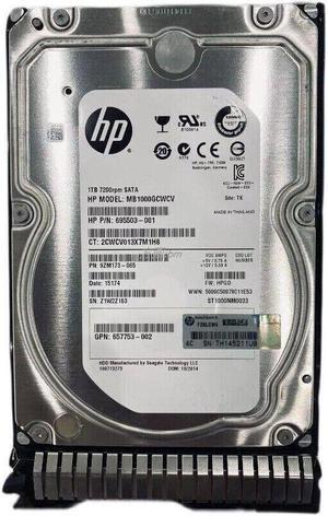 For HP 657750-B21 657739-001 658084-002 1TB SATA 6G 7.2K 3.5IN sc lff mdl hard drive