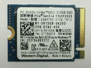 PC SN530 NVMe Gen3 x4 M.2 2230 SSD SDBPTPZ-512G-1002 512GB For surface Laptop SD