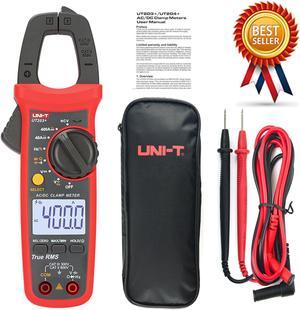 UNI-T UT203+ Digital Handheld Clamp Meter AC DC Current Tester 400-600A,True Kd