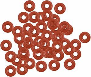 Silicone O-Rings 4.5mm OD, 1.5mm ID, 1.5mm Width, Seal Gasket Red 50Pcs KD