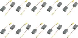 33/64" x 15/64" x 7/25" Motor Carbon Brushes 10 Pcs for Angle Grinder KD