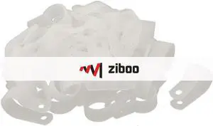 50 Pcs Nylon R Type 5/8" 16mm Cable Cord Wire Clamp Clip FastenerKd