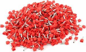 1000pcs Electrical 2x18 AWG Twin Wire Insulated Ferrule Terminal TE1008 KD