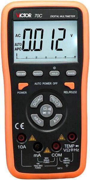 VICTOR 70C 3 5/6 Key Touch Digital Multimeter Auto Ranging with USB Interface K