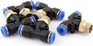 5Pcs Air Pneumatic 1/4BSP Thread 6mm One Touch Push In T Joint Quick FittingsKd 5Pcs Air Pneumatic 1/4BSP Thread 6mm One Touch Push In T Joint Quick FittingsKd