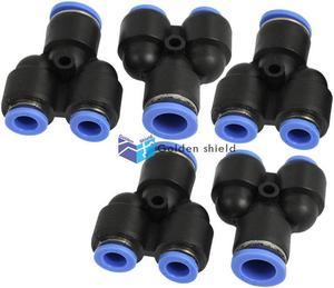 5Pcs 12mm to 8mm Air Pneumatic Y Shaped Push in Quick FittingKd