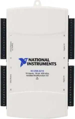 NI USB-6216 780180-01 A multifunctional DAQ device with isolation. Analog I/ O, NI USB-6216 780180-01 A multifunctional DAQ device with isolation. Analog I/ O,