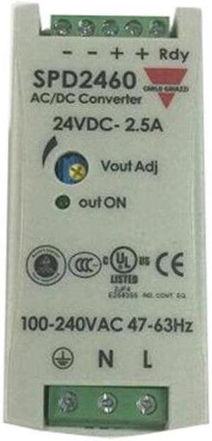 CARLO GAVAZZI SPD24601 Power Supply AC-DC; 24V; 2.5A; 85-264VKd