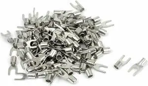 100pcs SNB5.5-4Furcate TypeNon-Insulated Cable Terminal Connector forAWG12-10KD 100pcs SNB5.5-4Furcate TypeNon-Insulated Cable Terminal Connector forAWG12-10KD