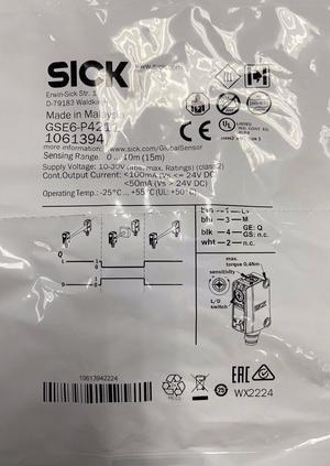 NEW SICK GSE6-P4211 1061394 Photoelectric Sensor