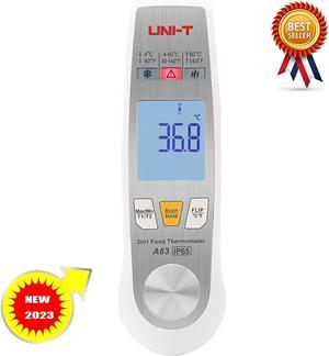 UNI-T A63 2-in-1 Food Thermometer Non-Contact Infrared Temperature Meter Kd