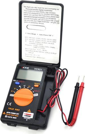 VICTOR VC921 DMM Integrated Personal Handheld Pocket Mini Digital Multimeter KD