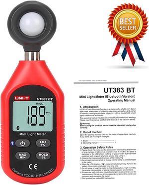 UNI-T UT383-BT Mini Light Meter LCD Display with Bluetooth iENV Kd