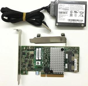 LSI MegaRAID 9272-8i PCI-E 8 Port 512MB 6Gbps RAID 0/1 + BAT1S1P-A BBU09 Battery