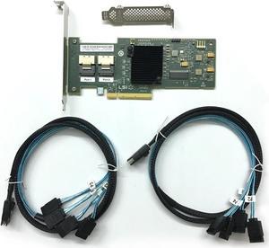 LSI SAS9200-8i IBM 46C8937 9200-8i IT Mode Raid + SAS SFF-8087 to 4x SATA Cable