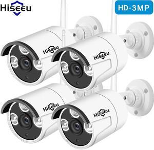 LOT Hiseeu 3.0MP Wireless WIFI IP Camera Outdoor Security Motion Detection M9Z6