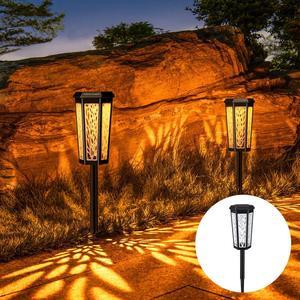 Solar RGB Light Outdoor Solar Lamp Garden Lantern Waterproof Solar Lighting O2H2