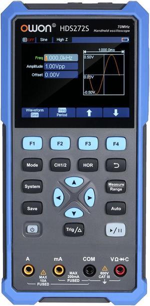 2CH 70MHz 3in1 Oscilloscope Multimeter Waveform Generator 20000 Counts G6S5