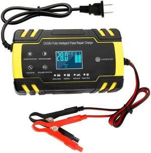 Motocycle Battery Charger Intelligent Pulse Repair LCD Display Charging Device