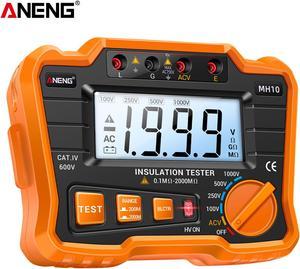 MH10 Digital Insulation Resistance Tester 0.1M-2000M LCD Backlit P7Y5