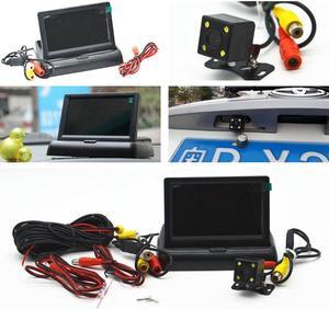 Car Backup LED Camera Night USE 4.3'' LCD Display Monitor Rear View Reversing