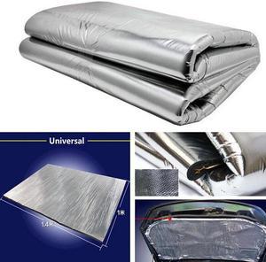 Aluminum Foil Sound Deadener Car Heat Shield Insulation Deadening Mat Hood Pad