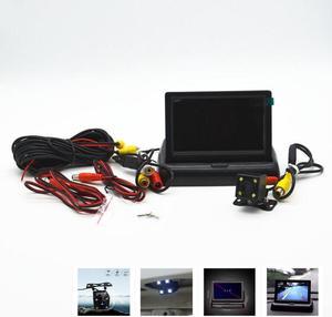 Car Rear View Night USE Astern Image LED Camera 4.3" Foldable Display Monitor