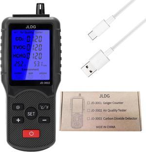 Digital Quality Tester CO2 TVOC Temp Humi Measuring Device Large LCD M5C7