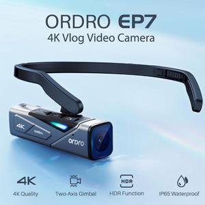 ORDRO EP7 Head Wear 4K 60fps Video Action Camera Camcorder Remote Control V7Y6