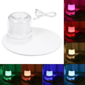 RGB Night Light Table Lamp LED Fast Wireless Charger For Phone Decorative O6V4