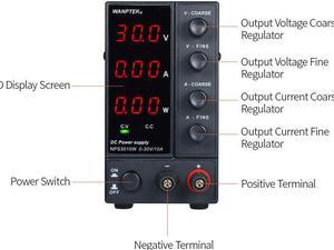 WANPTEK Adjustable 30V 10A Lab Variable Regulated F6A0