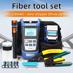 Fiber Optic FTTH Tool FC-6S Cutter Cleaver Optical Power Meter Visual Kit M3G6