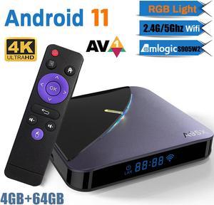 A95X Android 11.0 S905W2 TV Box Quad-Core 4K UHD 4GB/64GB WiFi Media Player C2N1