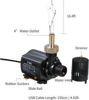 DECDEAL DC12V Brushless Water Pump Micro Ultra-quiet Water Pump Submersible S3N6