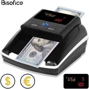 BISOFICE Counterfeit Bill Detector Money Counter UV/MG/IR/Quality/Thickness I4Q7