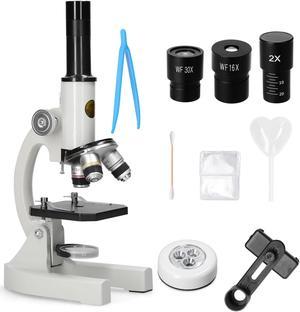 64X-2400X Monocular Optical Microscope Elementary School Science U1U0