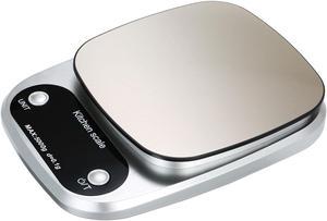 High Precision Digital Kitchen Scale with Waterproof Surface 5kg/0.1g Portable