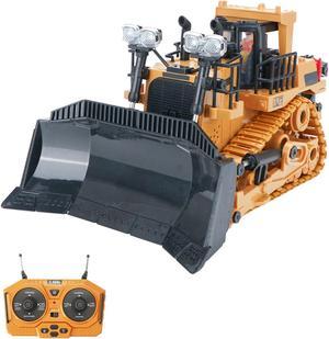 RC Bulldozer 1/24 2.4GHz 9CH Engineering Vehicles Educational Toys for Kids R8Z9