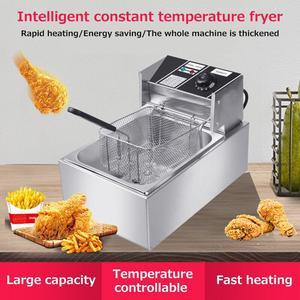 Electric Deep Fryer Basket Countertop Fryer Stainless Steel Home Kitchen S2I6