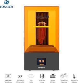 LONGER Orange 4K 3D Printer LCD Resin Printer Fast Temperature Detection W1D2