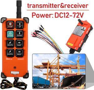 F21-E1B DC12-72V Industrial Remote Controller Switches Hoist Crane Lift U8E5