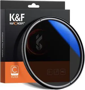 K&F Concept 49MM CPL Digital Filter Multi-Coated Circular Polarising Ultra Slim Screw In Filter MC Polarised Anti-Scratch Anti-Dust Waterproof Compatible With Canon Nikon Sony All DSLR Camera