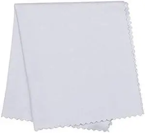 2 PCS White Microfiber Cleaning Cloth For All Gentle Surfaces, Touchscreens, Smartphones, Camera Lenses, LCD Screens & HD Screens 5.5x5.5 inch 2-Pack