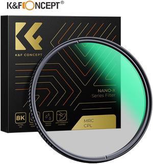 K&F Concept 43MM Circular Polarizer Filter HD Optical Glass Lens Filter Ultra-Slim 28 Layer Super Slim Multi-Coated Circular Polarizing Filters CPL Lens Filter (Nano-X Series B270)