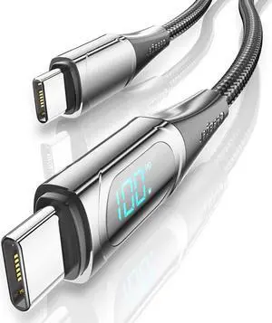 IXJYLCPC USB C to USB C Cable (1-Pack, 3.3ft), 100W 5A USB C Cable with LED Display, Type C Charger Cable Fast Charging for MacBook Pro, iPad Pro Air Mini, Samsung Galaxy S23/22/Z Fold/Z Flip, Pixel